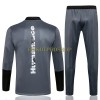 Real Madrid Sweatshirts Anzüge Suit Quarter-zip 2022-23 Schwarze Für Kinder